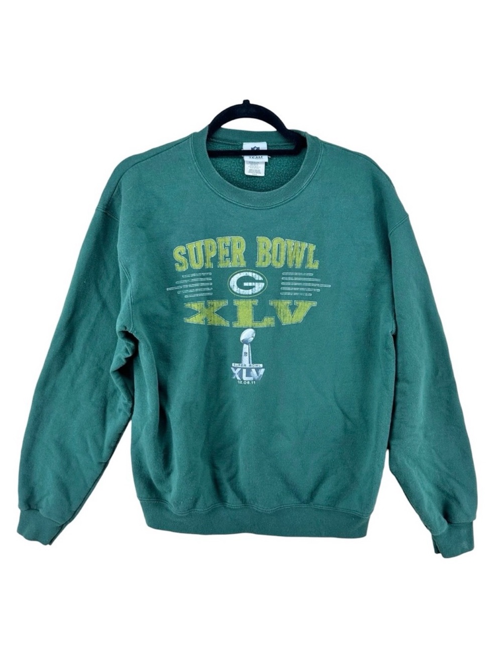 Vintage NFL, Packers, Super Bowl crewneck graphic sweatshirt, unisex size medium